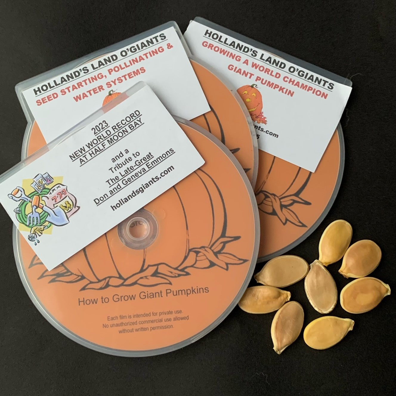 DVD Package #3: How to Grow Giant Pumpkins 2023, Seed Starting, Pollinating, and Water Systems & Growing a World Champion Giant Pumpkin