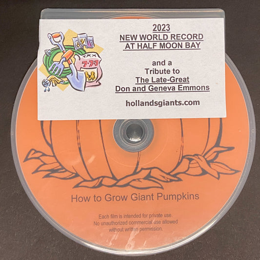 How to Grow Giant Pumpkins 2023 DVD
